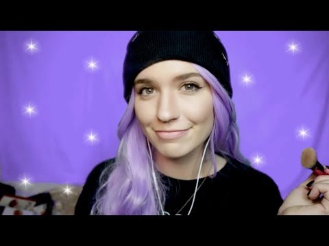 ASMR ~ my makeup routine (trying to be a beauty guru)