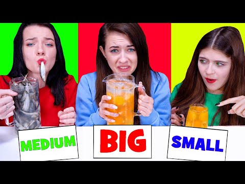 ASMR Big, Medium or Small Glass Challenge by LiLiBu