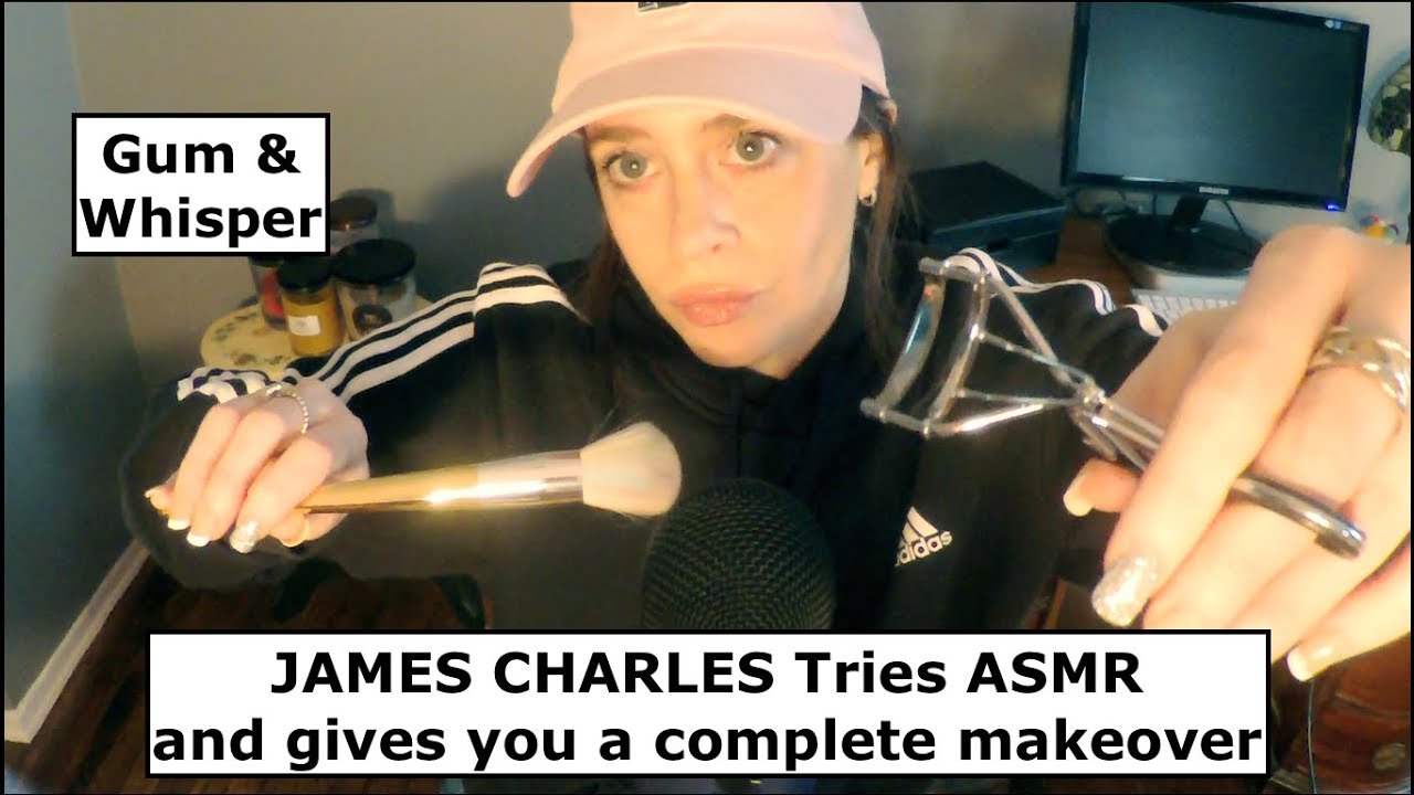 James Charles Tries ASMR & Gives You Makeover RP. Gum Chewing, Whisper, Personal Attention.