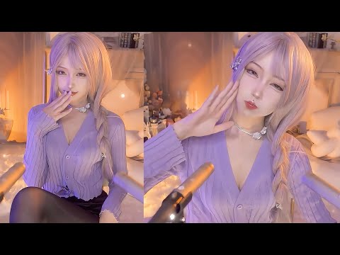 ASMR Ear to Ear Mouth Sound ( Kisses & Gentle ❤️ )