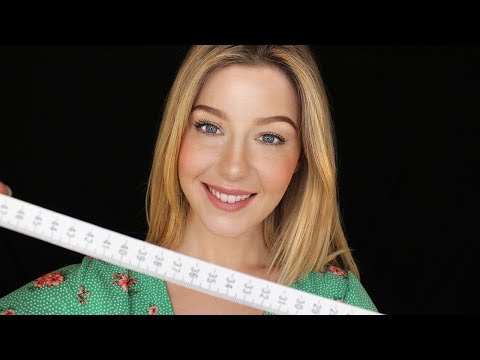 ASMR Face Measuring Whispering Relaxing Roleplay