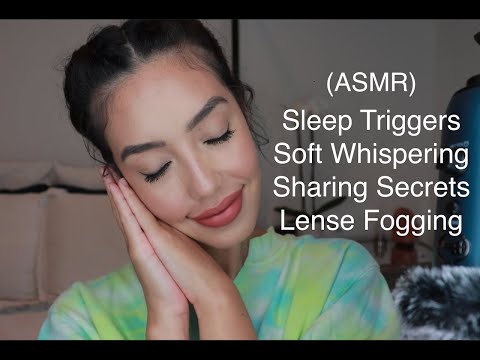 ASMR|Sleep Triggers|Soft Whispering|Sharing Secrets|Lense Fogging