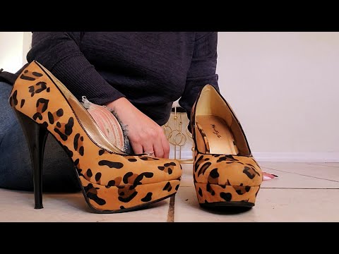 ASMR | Candii Tries on and Taps in New Leopard Heels