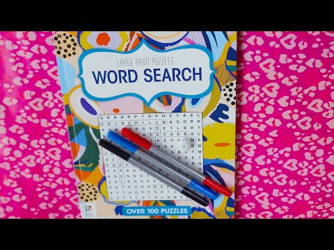 WORD SEARCH ALICE IN WONDERLAND ASMR CHEWING GUM SOUNDS