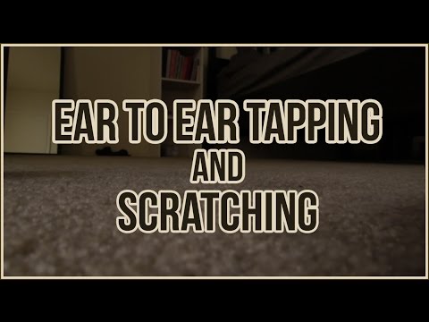 [BINAURAL ASMR] Ear to Ear Tapping and Scratching (wood, glass, books, box, plastic)