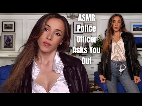 ASMR Police Officer Asks You Out | soft spoken + writing sounds