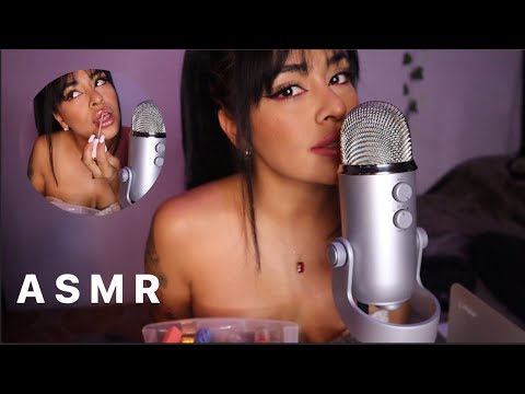 ASMR | LIPSTICK Application | Slight Inaudible | TAPPING | Mouth Sounds