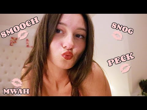 ASMR 🥰 Different Kissing Triggers ~ like Smooches & Snogs 💋 (Mouth Sounds, Up Close & Soft Rambling)