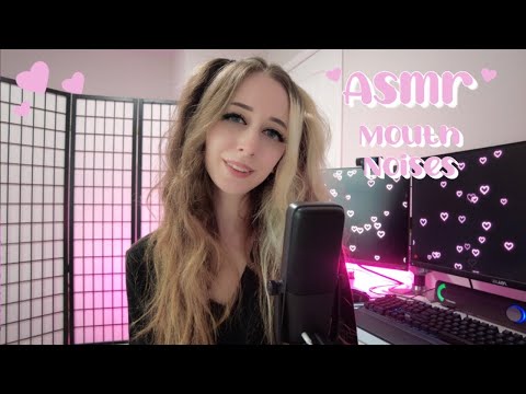 ASMR ❤️ Mouth Noises with Hand Movements (tongue and kiss asmr sounds)