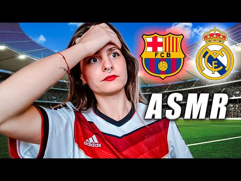 Tu NOVIA ve el Barcelona - Real Madrid contigo | ASMR Español Roleplay