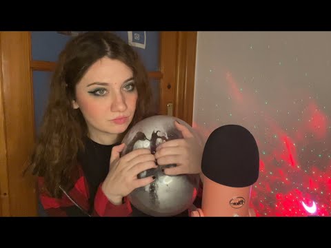 ASMR | Spit Painting and Slowly Tapping on Balloons | Blowing and Spit inside Balloons 🎈🎈