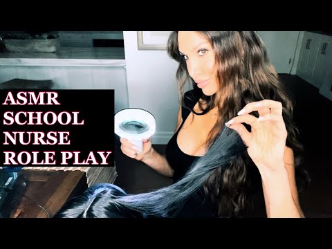 ASMR/ Naughty School Nurse Lice Check/ Up Close Personal Attention