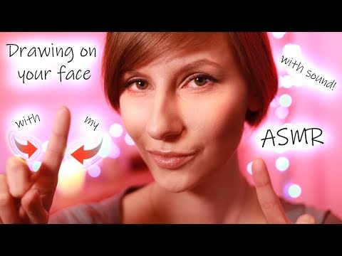 ASMR sleep [ROLEPLAY] - Drawing on your face ❗with sound❗ + hair brushing/play PERSONAL ATTENTION