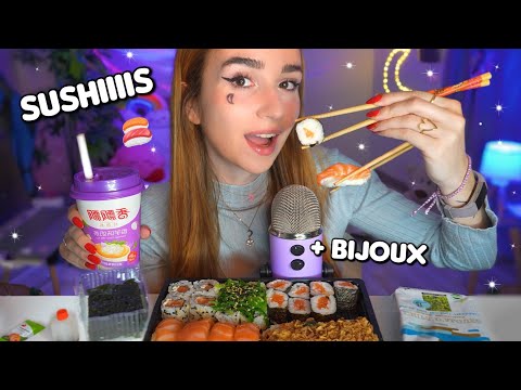ASMR: CHIT CHAT SUSHIS ! 🍣 + ma collection de BIJOUX !