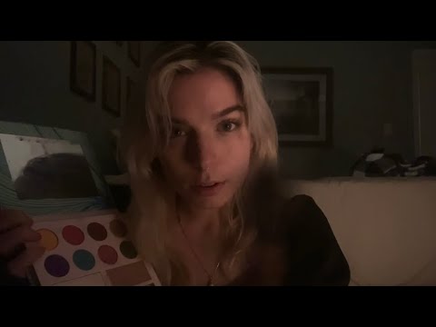 asmr | doing your makeup & getting you ready w/ mouth sounds, tapping, hand sounds etc… (fast paced)