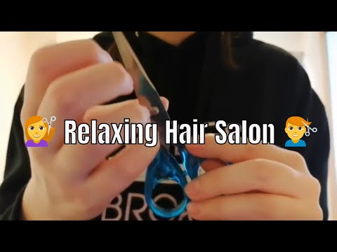 ⭐ASMR A Relaxing Haircut in a Relaxing Hair Salon (Roleplay, Soft Spoken)