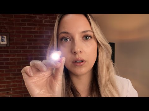 ASMR Unpredictable Cranial Nerve Exam Medical Roleplay - Face, Ears, Eyes