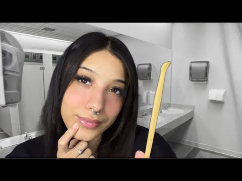 ASMR| Counting your freckles in the girl’s bathroom ￼🔢 (Personal attention, whispers, relaxing..)