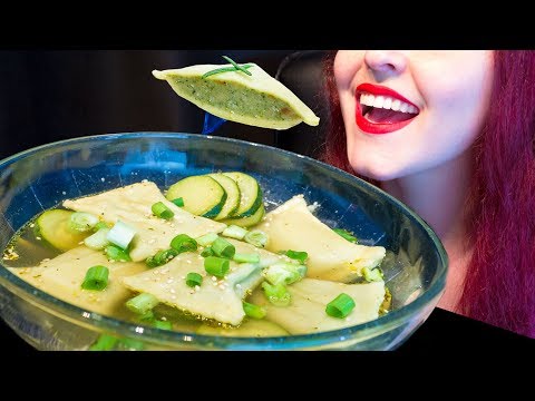 ASMR: German Dumplings Soup ~ Big Bites | Maultaschen 🥟 ~ Relaxing Eating Sounds [No Talking|V] 😻