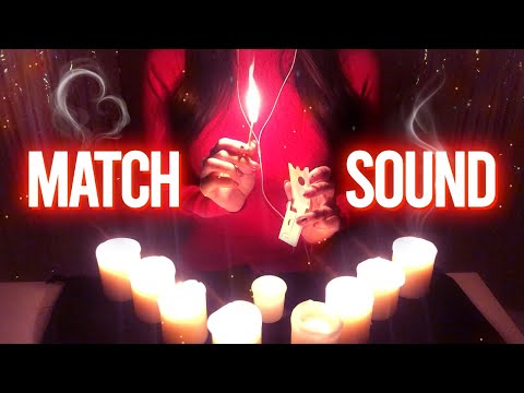 ASMR Burn Your Ears🔥 Match, Candlelight, Hand Movement, Blowing (No Talking)
