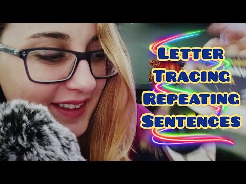 Up Close Whispered Letter Tracing & Word Repetition⭐ 🌺 ASMR Alysaa Best 5 of Your Day