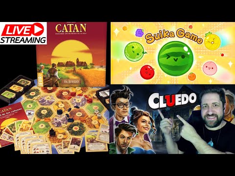 GAMEPLAY EN ASMR | CATÁN, CLUEDO Y SUIKA GAMES