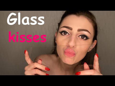 Glass kisses & licking  👅💋 | ASMR |