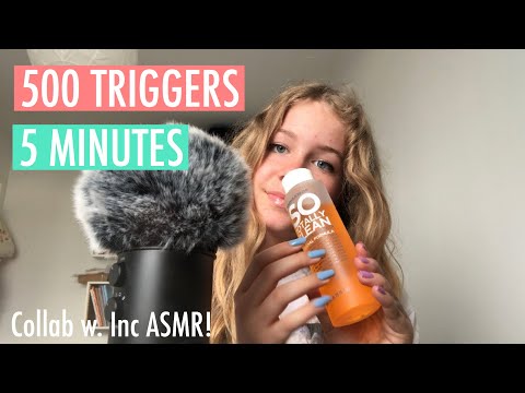 500 TRIGGERS in 5 MINUTES! 🥰 Collab with Inc ASMR💗