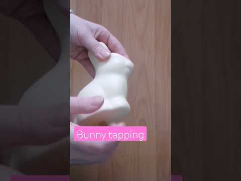 lofi chocolate bunny tapping #easter #chocolate #chocolateasmr &#shorts