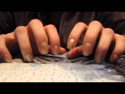 1st video, nail tapping on a puzzle, ASMR