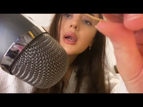 ASMR ~ Plucking Away Your Anxiety | Mouth Sounds | Close Up Triggers 💕