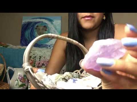 ASMR Relaxing Vintage Haul Tapping, Visual Triggers, and Whispering