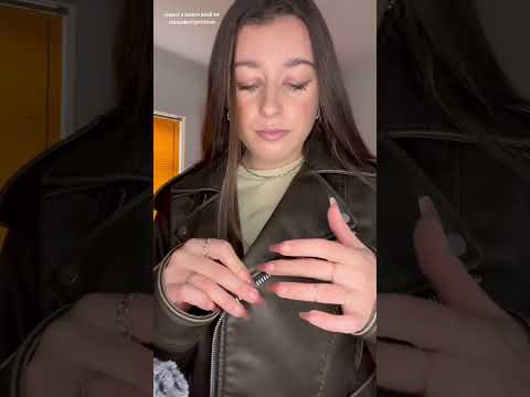 Leather & zip sounds #calm #relaxation #asmr #zip #leather