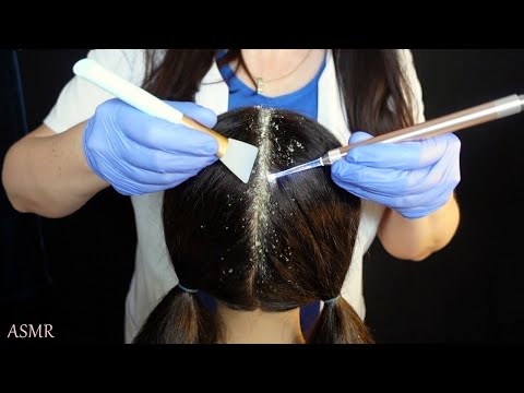 ASMR Most Satisfying Dandruff Removal & Scalp Check with Bad Results (Whispered)