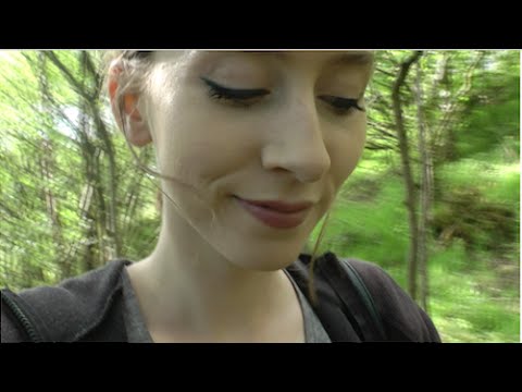 A walk through the woods - ASMR - whispering, some tapping