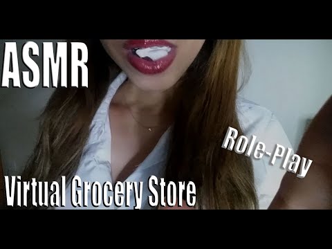 {ASMR} Virtual store roleplay |Tapping | Gum chewing | whispering