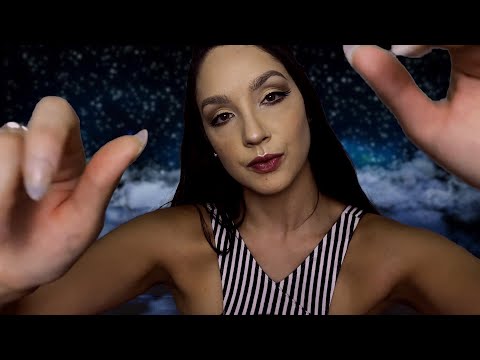 ASMR - Hand Movements, Face Touching and Mouth Sounds For Sleep