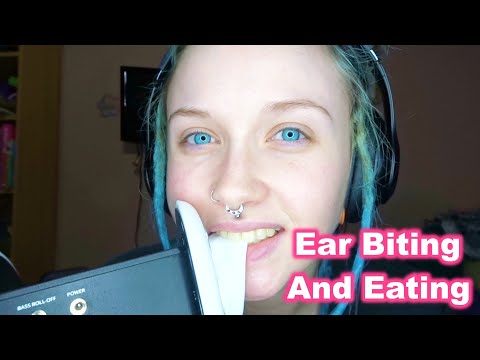 ASMR Ear Biting And Ear Eating (SUPER TINGLY😴) BINAURAL