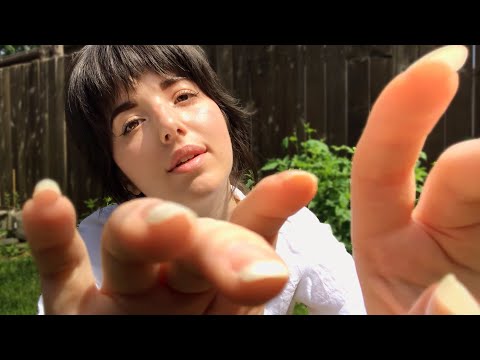 ASMR Outdoor Hand Movements (No Talking/Ambient Sounds)