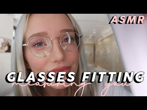 ASMR Glasses Fitting Role Play (Measuring You, Writing, Personal Attention, Tapping...) | GwenGwiz