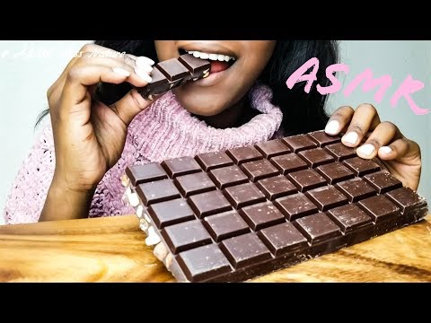 ASMR CHOCOLATE CANDY 😄🍫CRUNCHY SOUNDS🍫😄 **Bittersweet Chocolate With Almonds** No Talking
