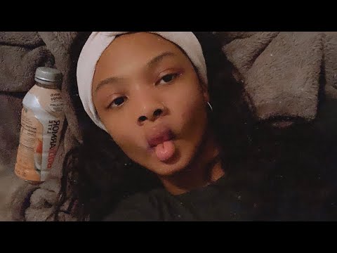 ASMR In My Bed! CLOSE UP whispering & Unpredictable Triggers + thunder & rain (super cozy) 🌧