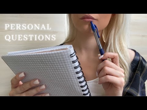 Asmr - Asking You a Lot of Personal Questions 💕✨