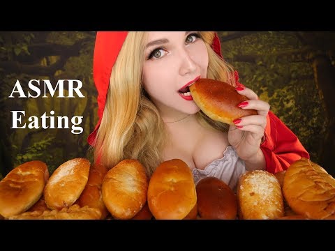АСМР Итинг Пирожки 🥐🥟 ASMR Eating Pies with apple, cabbage, meat