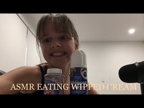 ASMR EATING WIPPED CREAM
