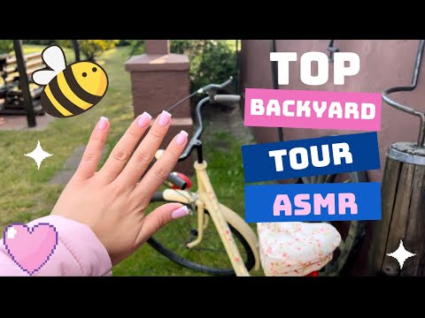 ASMR  Backyard Tour 🪴 (Camera Tapping & Scratching)