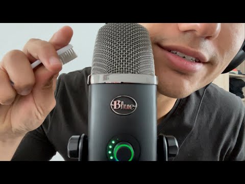ASMR ~ Mic Brushing, Soft Whispers And Trigger Words