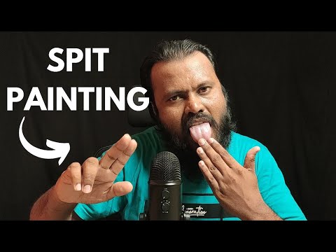 ASMR Indian Spit Painting
