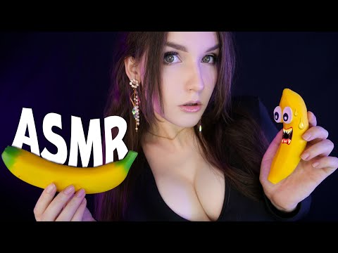 АСМР БАНАНА ПАТИ 🍌🥳 ASMR Banana party 🤪✨ 99,9% TINGLES