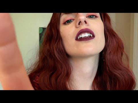 ASMR Vampire Latex/Pleather Sounds | Close Up Personal Attention | Vampire's Breath | Affirmations